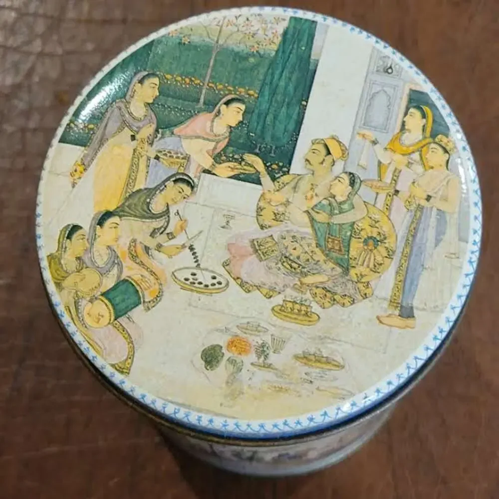 Vintage Ben Rickert Collectible Empty Tin Canister Container
